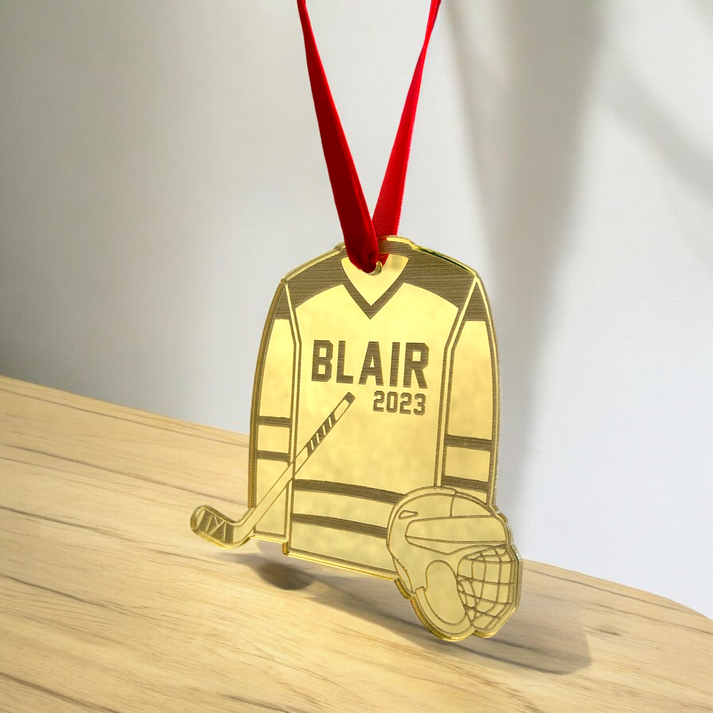Personalized Hockey Jersey Ornament