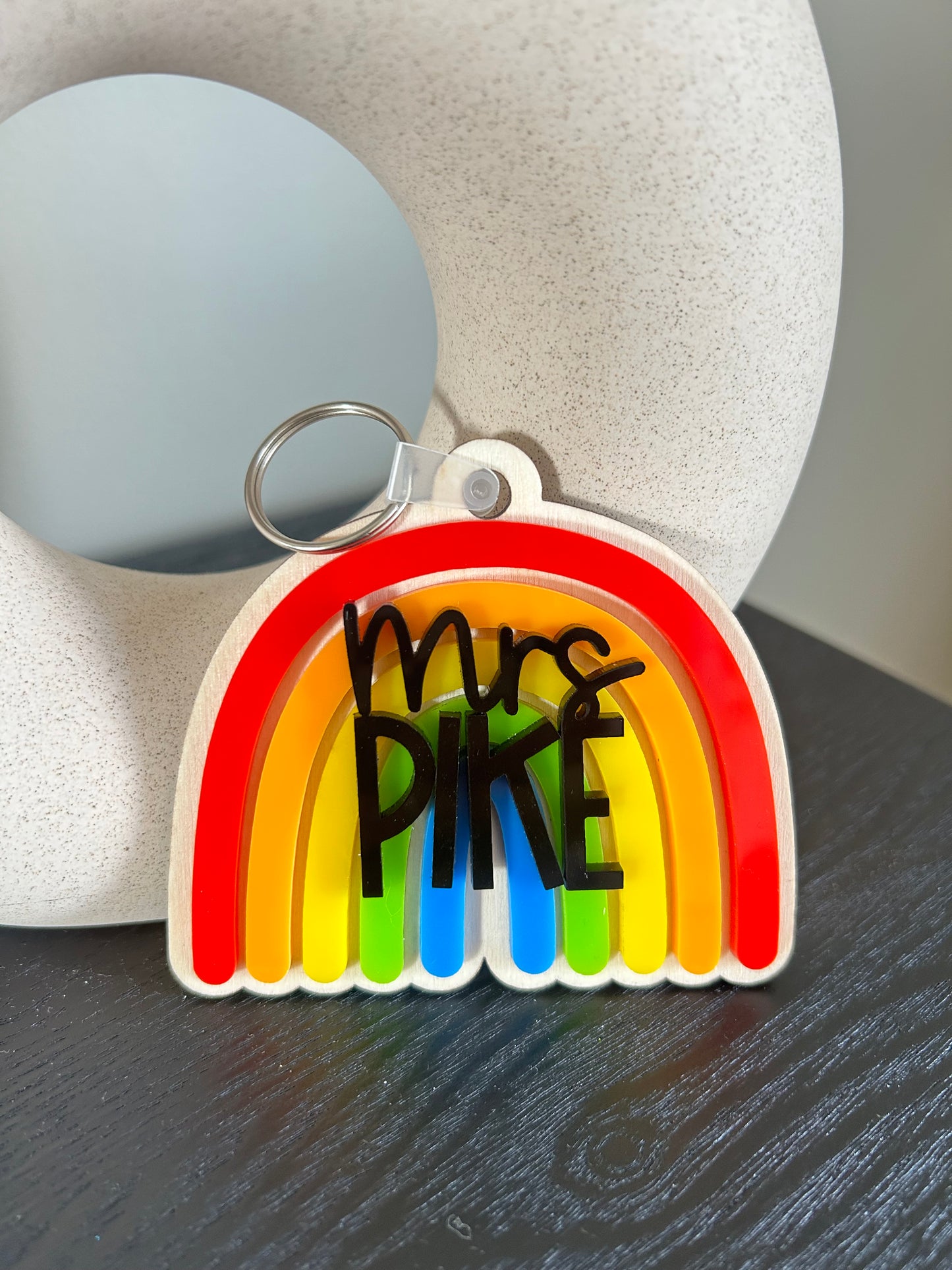 Rainbow Backpack Tag