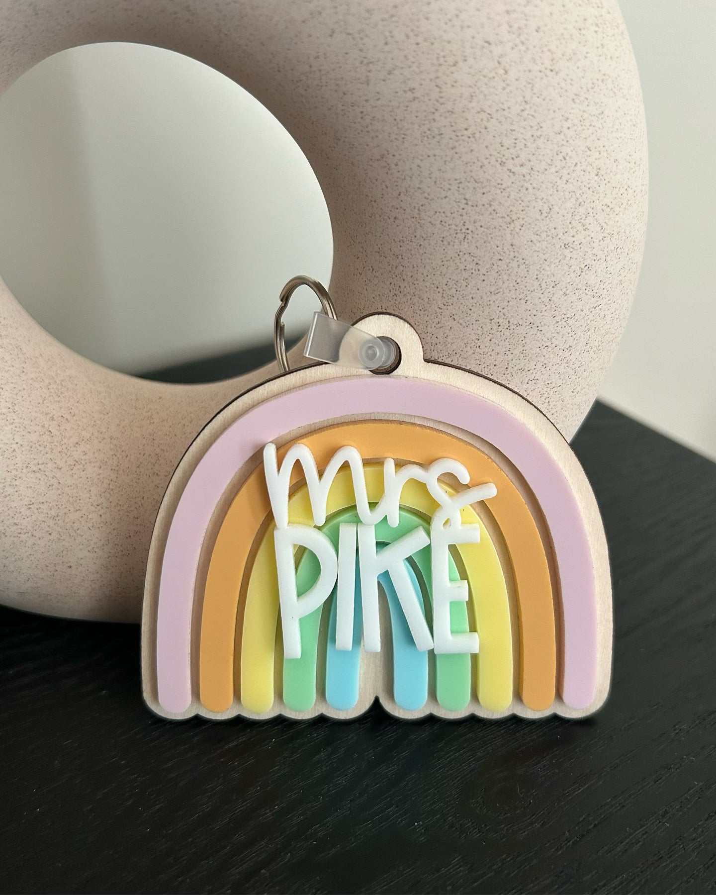 Rainbow Backpack Tag