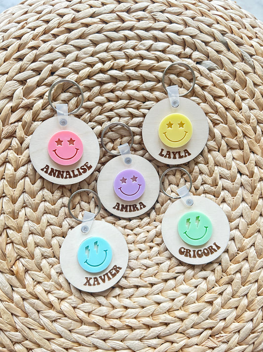 Smiley Face Keychain