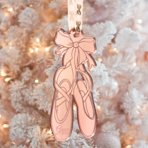 Personalized Ballet Slippers Ornament